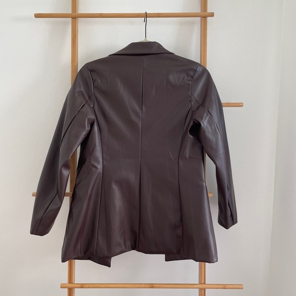 VRG GRL Brooklyn Baby Jacket - Faux Leather Chocolate - XS/S - Picture 3 of 7